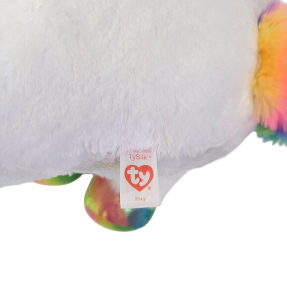 Ty Beanie Boos Large Pixy Unicorn Plush Toy With Rainbow Horn & Hooves 17" - Picture 5 of 5
